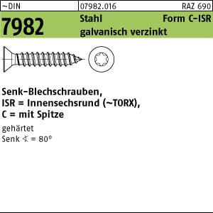 Zylinderkopf-Blechschrauben DIN 7981 C, 2,9 x 9,5